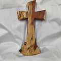 Mesquite Cross with natural colors, hanging cross wall art