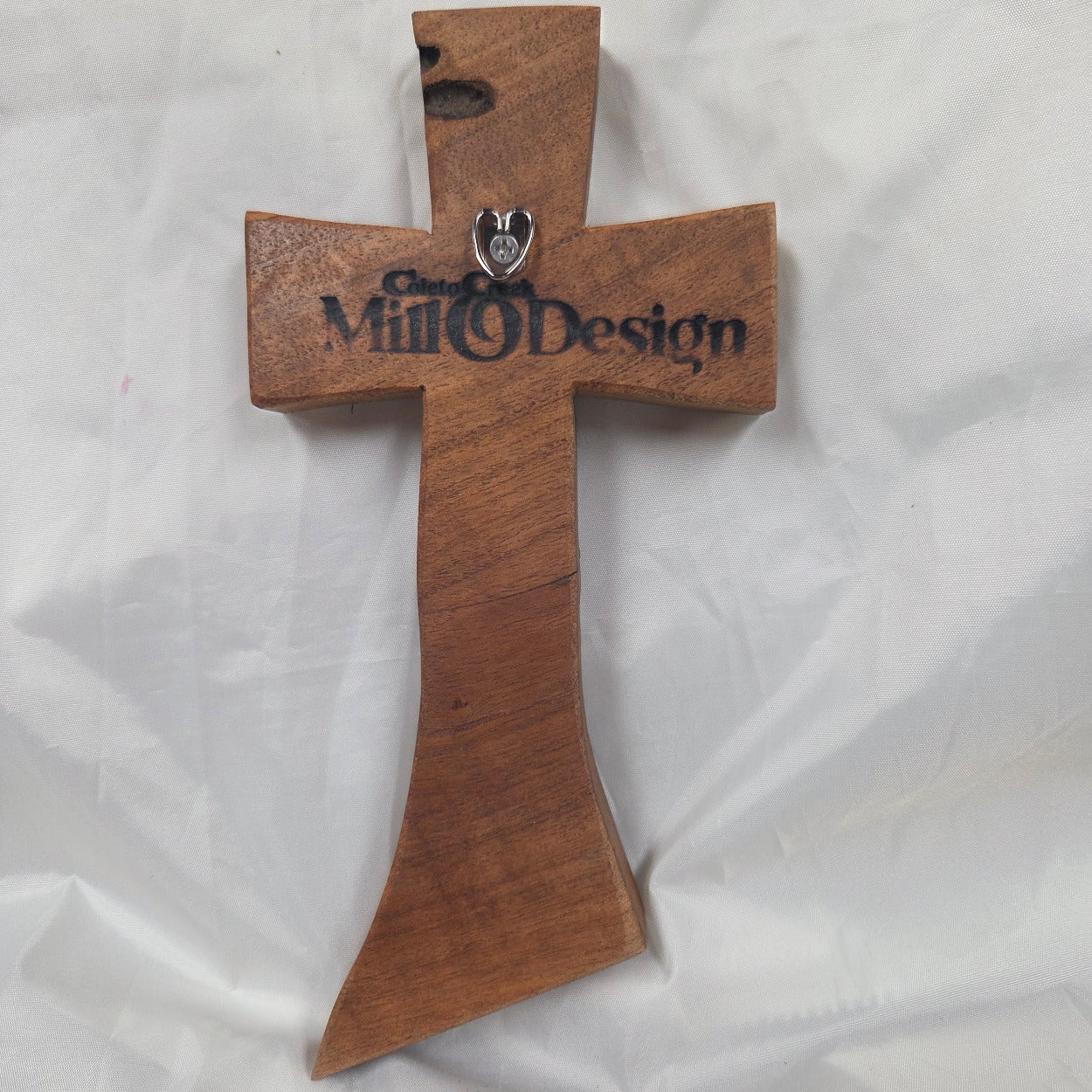 Mesquite Cross with natural colors, hanging cross wall art