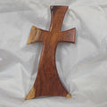 Mesquite Cross with natural colors, hanging cross wall art