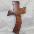 Mesquite Cross with natural colors, hanging cross wall art