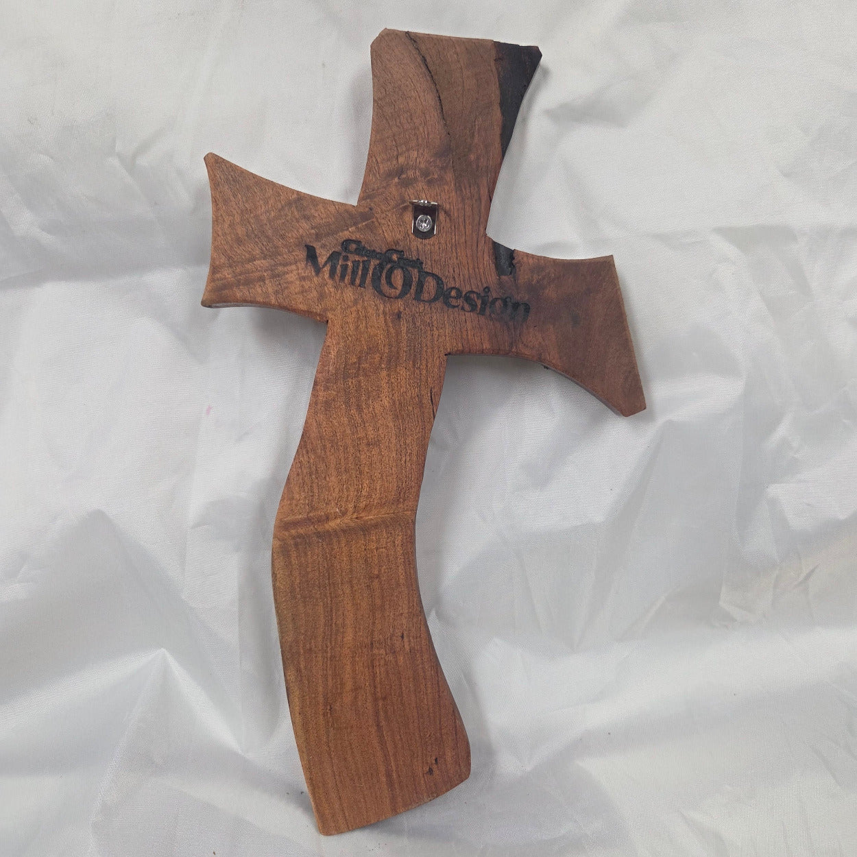 Mesquite Cross with natural colors, hanging cross wall art
