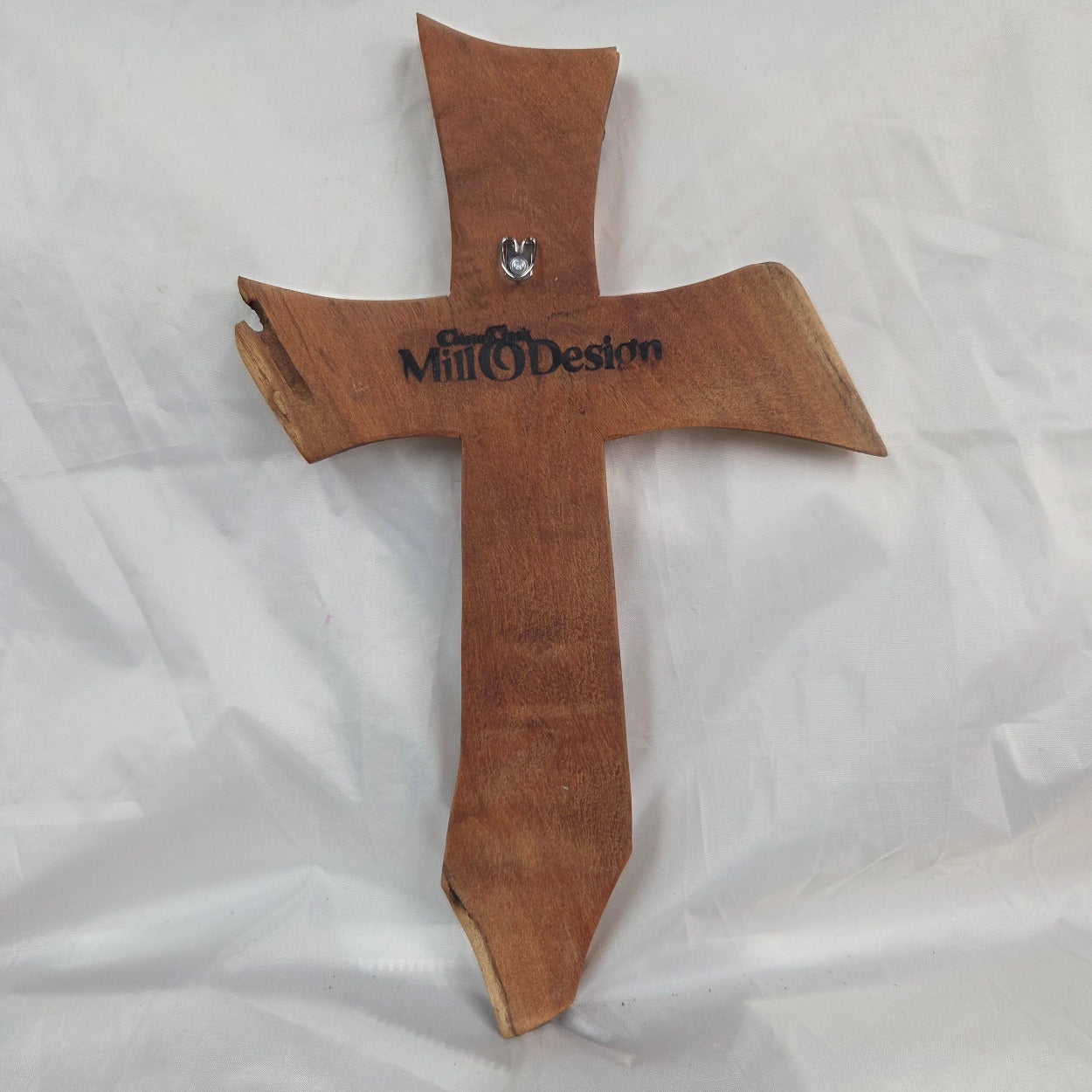 Mesquite Cross with natural colors, hanging cross wall art