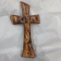 Mesquite Cross with natural colors, hanging cross wall art