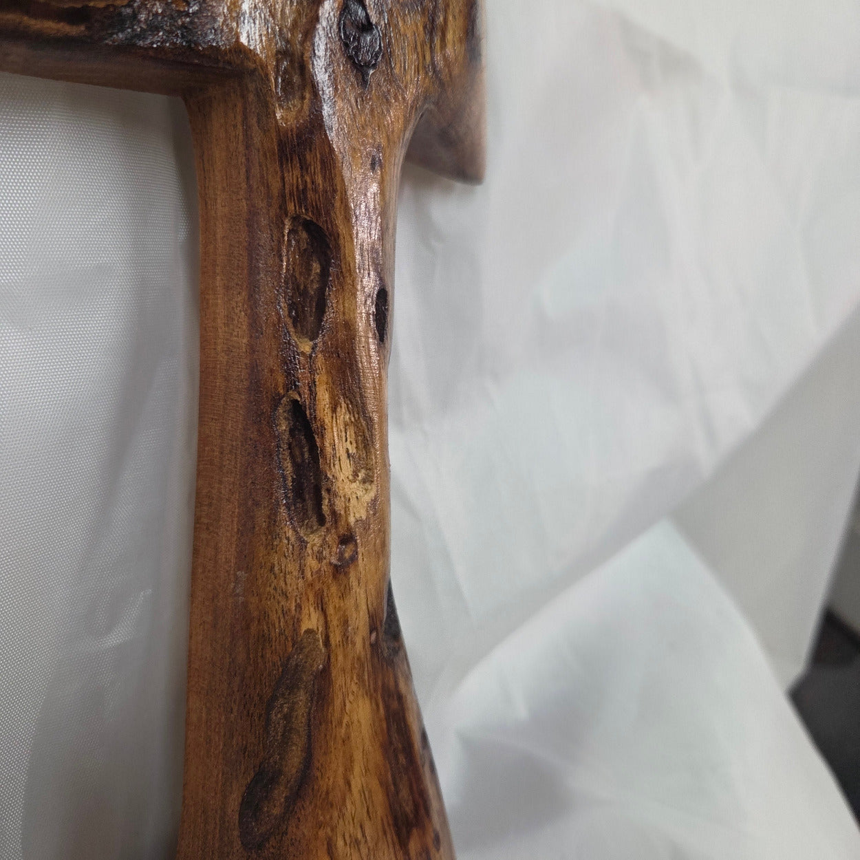 Mesquite Cross with natural colors, hanging cross wall art