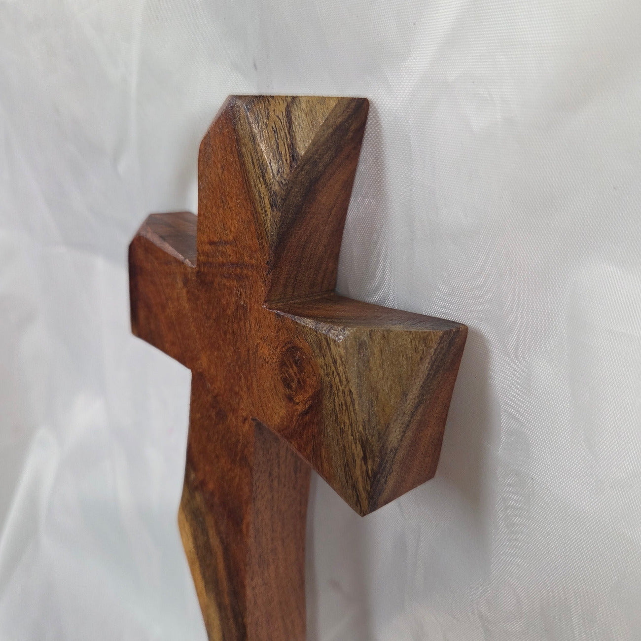 Mesquite Cross with natural colors, handing cross wall art
