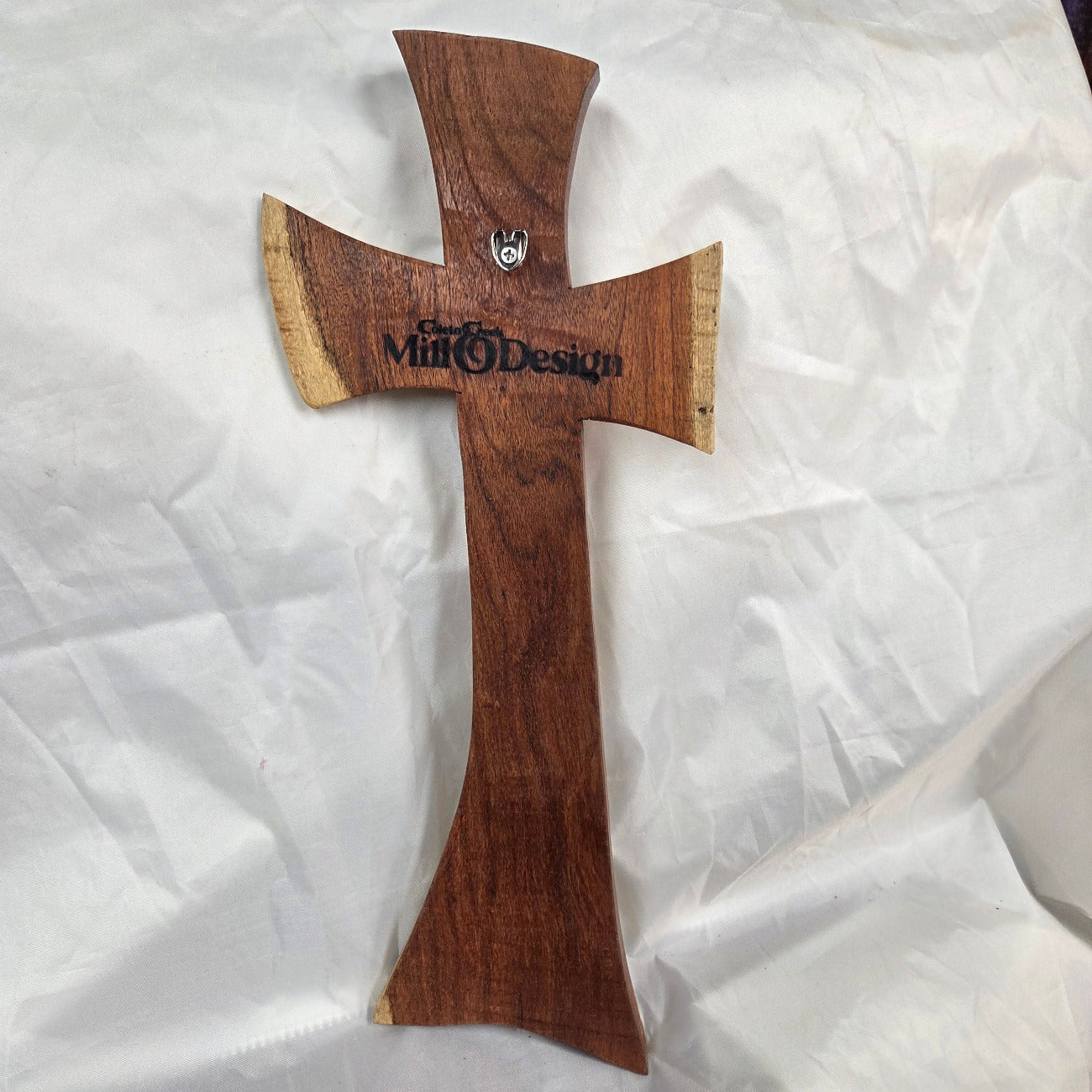 Mesquite Cross with natural colors, handing cross wall art