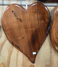 Mesquite Hanging Heart Wall Art – Natural Wood Décor – 15"x11"