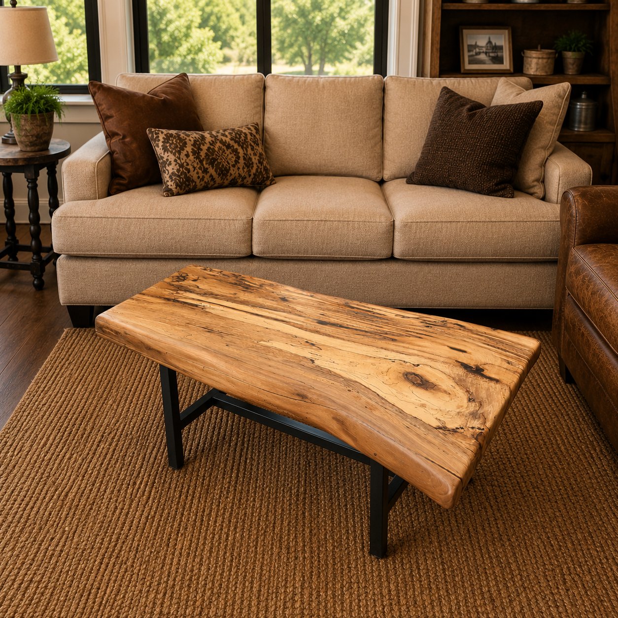 Live Edge Elm Coffee Table
